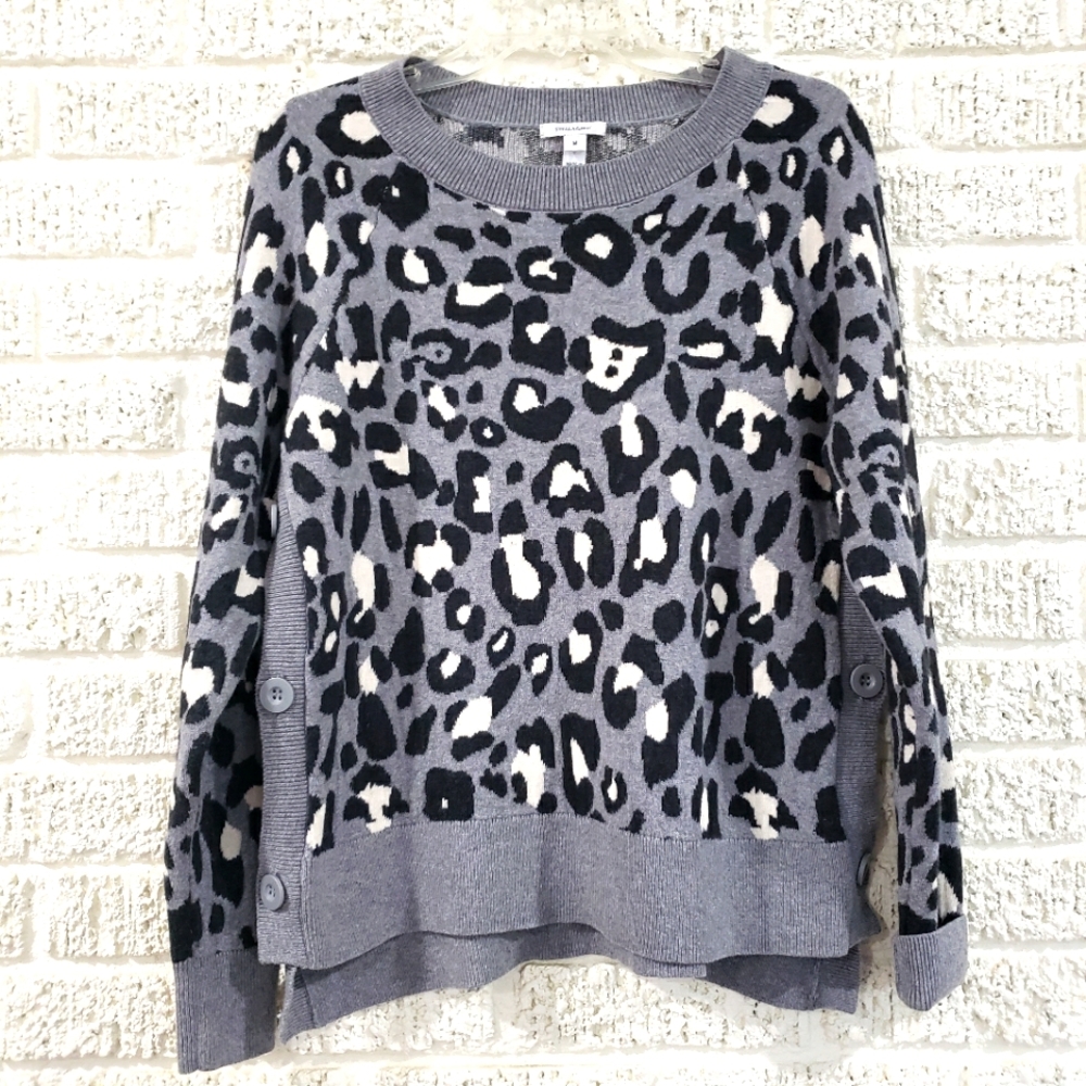 Stella & Dot Leopard Side Button Sweater - Picture 2 of 6